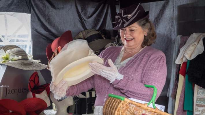 Miss Ivy Events the leading event management organiser of vintage artisan lifestyle wedding and pet events across the South West - Exhibiting a variety of stylish hand crafted hats
