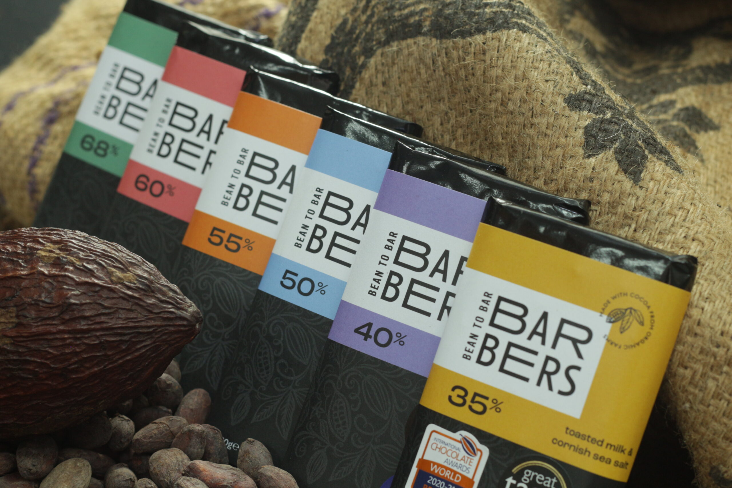 Barbers Bean to Bar Chocolate range.